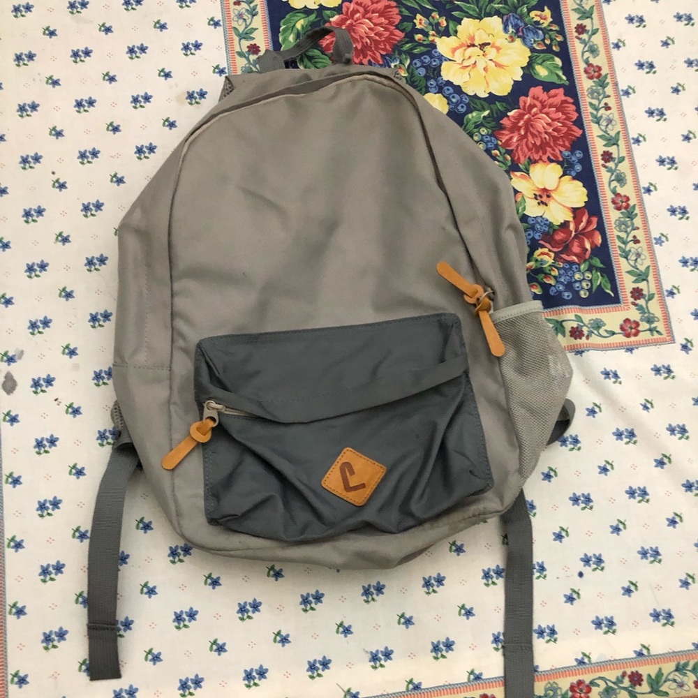 Gray backpack